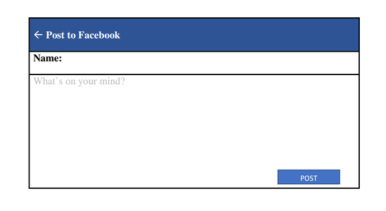 facebook template for students
